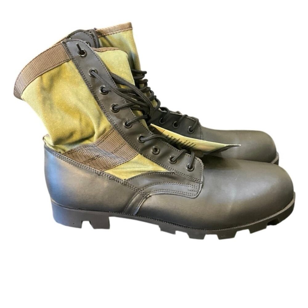 Rothco Jungle Boots Black Olive Tactical Military Combat Boots Men’s 15R New